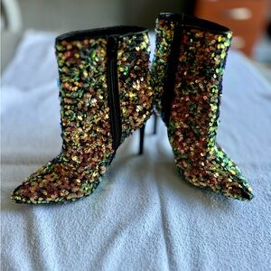 INC pointed Toe Booties.  Size 6.  Used once, excellent condition.